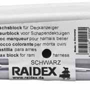 Raidex kleurblok metaal zwart